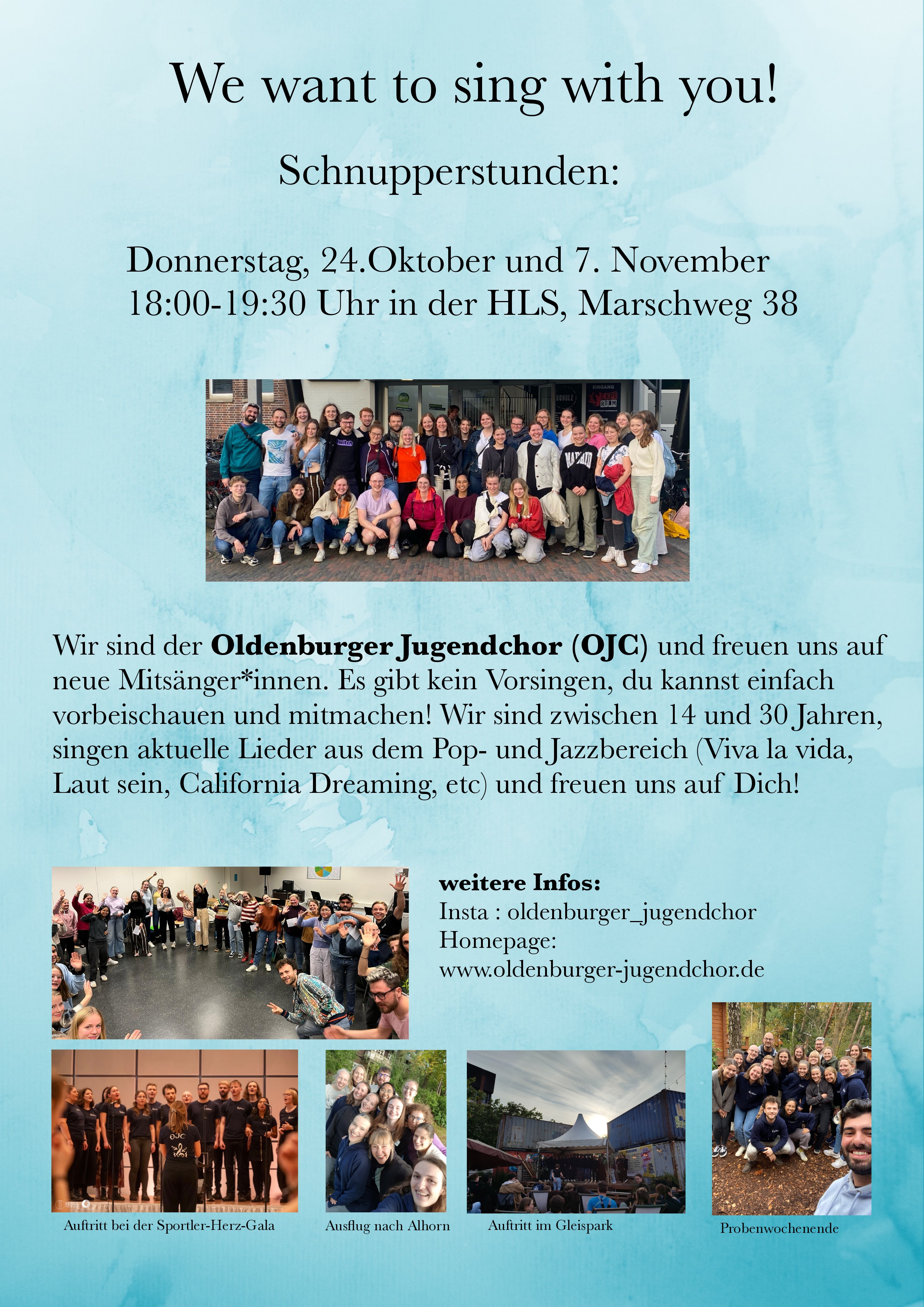 Flyer zur Werbung neuer Mitglieder